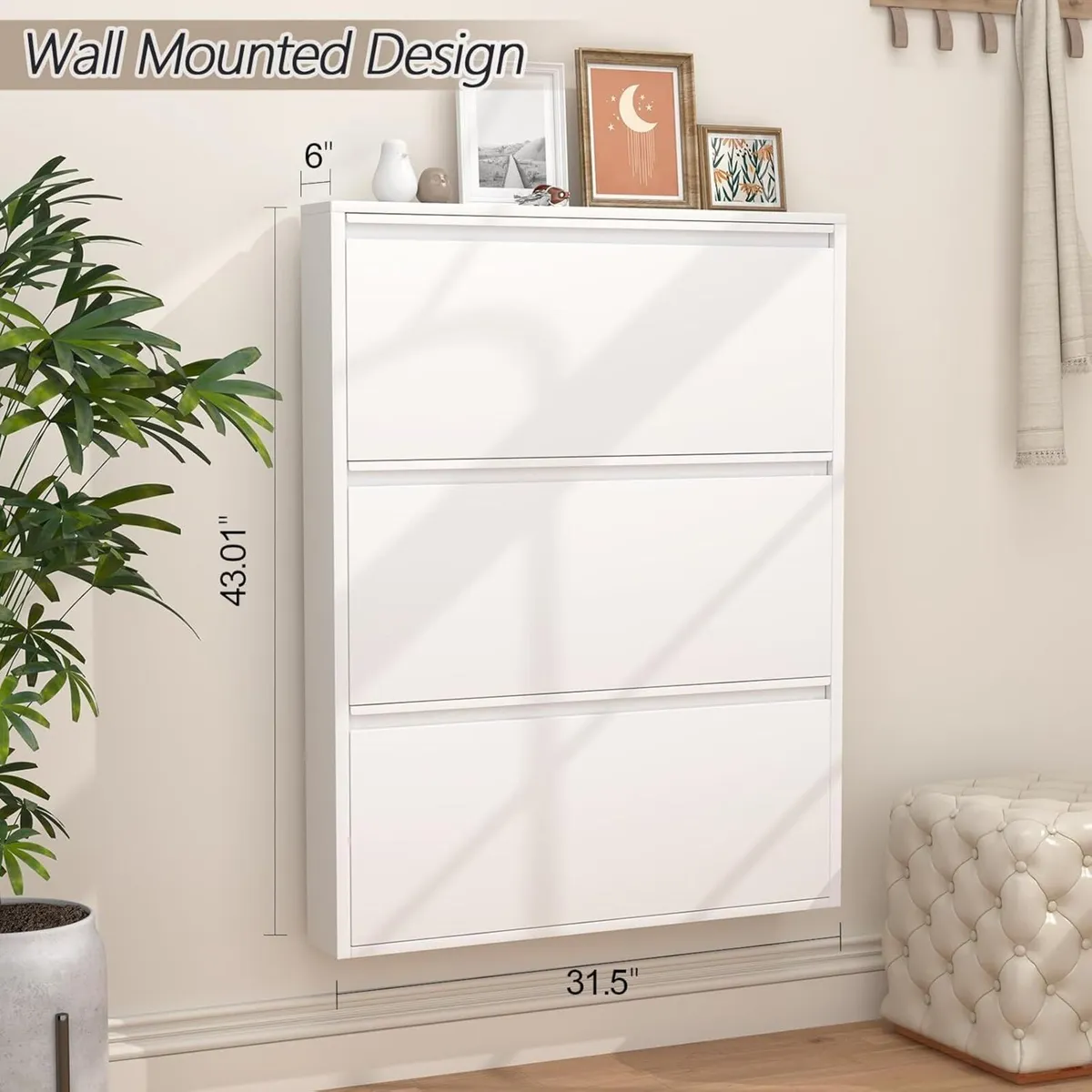 Shoe Cabinet Storage for Entryway Narrow Slim - Image 2