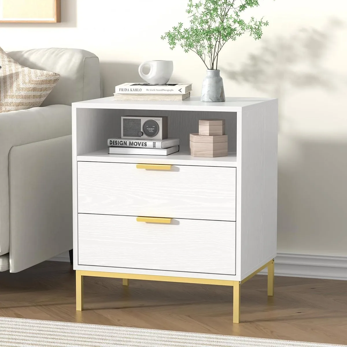 Bedside Cabinets Wooden Bed Side Table for Bedroom - Image 4