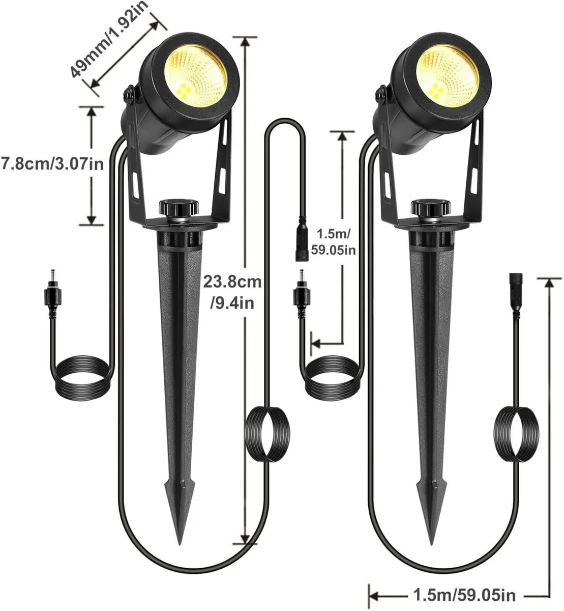 Garden Spot Lights 8 in 1 27m 88.58FT - Image 3