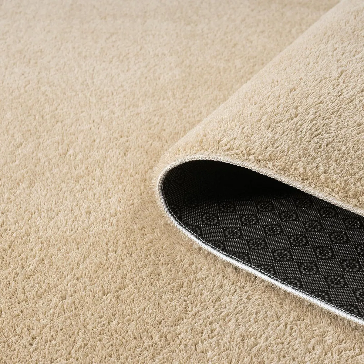 Washable Plain Non-Slip Living Room Area Rug - Image 3