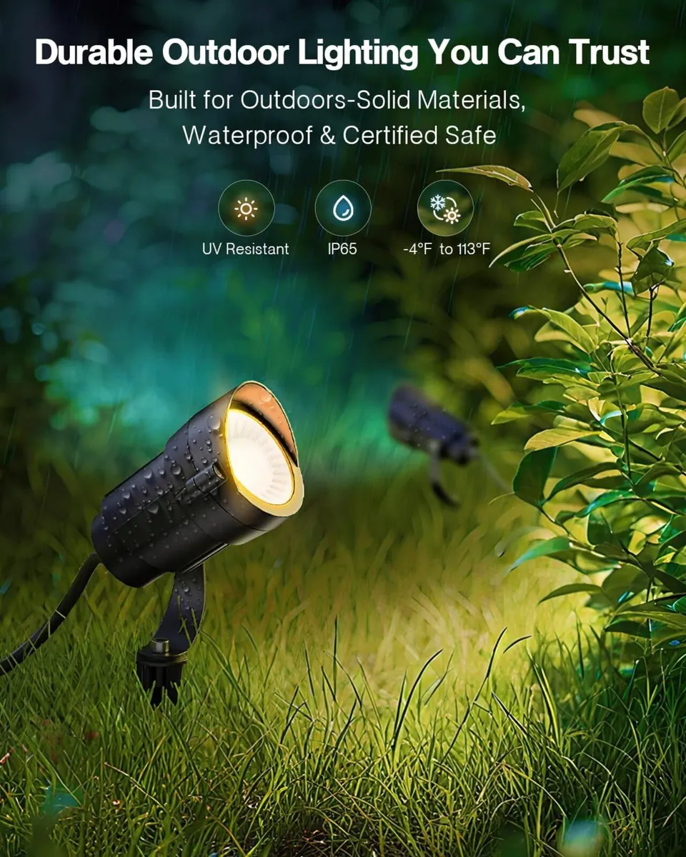 10pcs 12W Low Voltage Garden Lights with Wire - Image 4