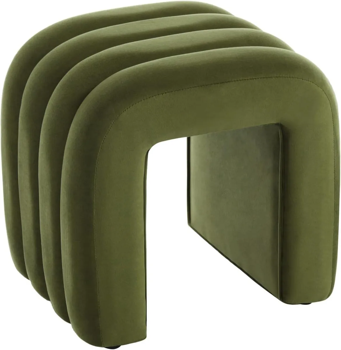 Arched Ottoman Foot Stool U-Shape Pouffe - Image 1