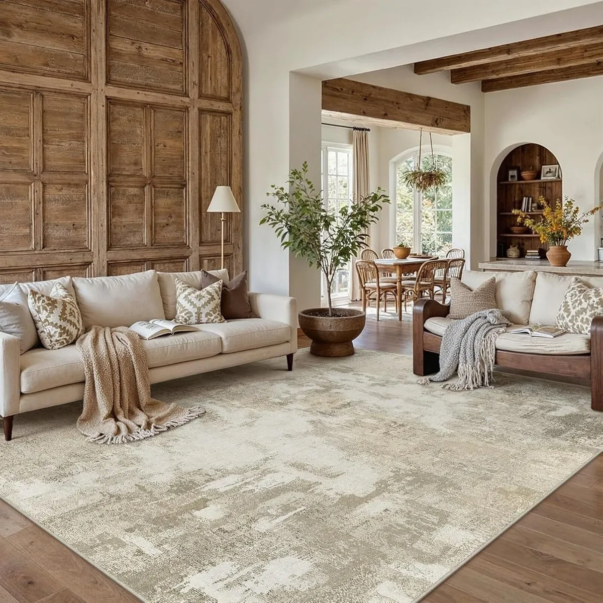 Large Rugs Living Room Washable Abstract Carpet - Image 2