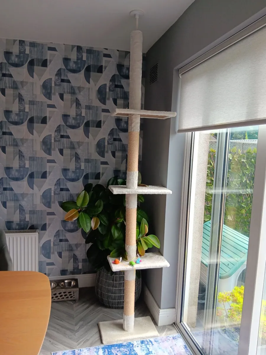 Luxury Floor to Ceiling Cream Cat Tree/Activity T - Image 2