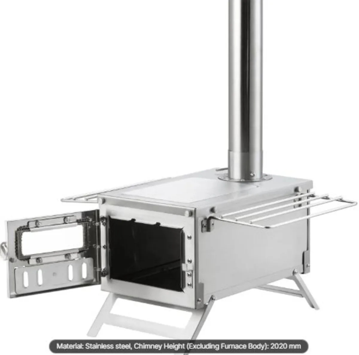 Wood Stove, 203.20 cm,Stainless Steel Camping Tent - Image 4