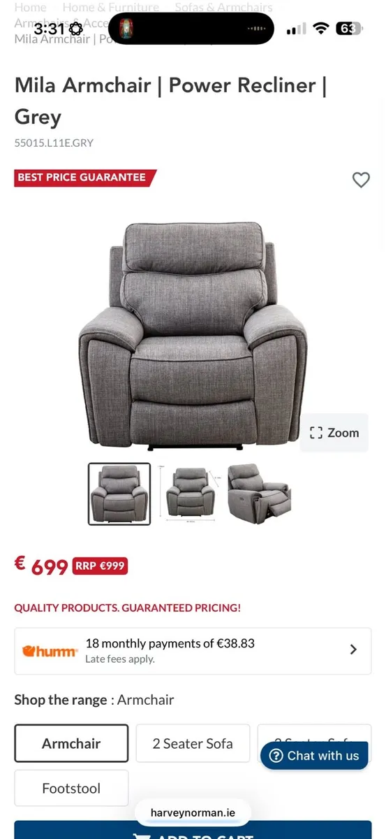 Mila Corner Sofa & Recliner - Image 4