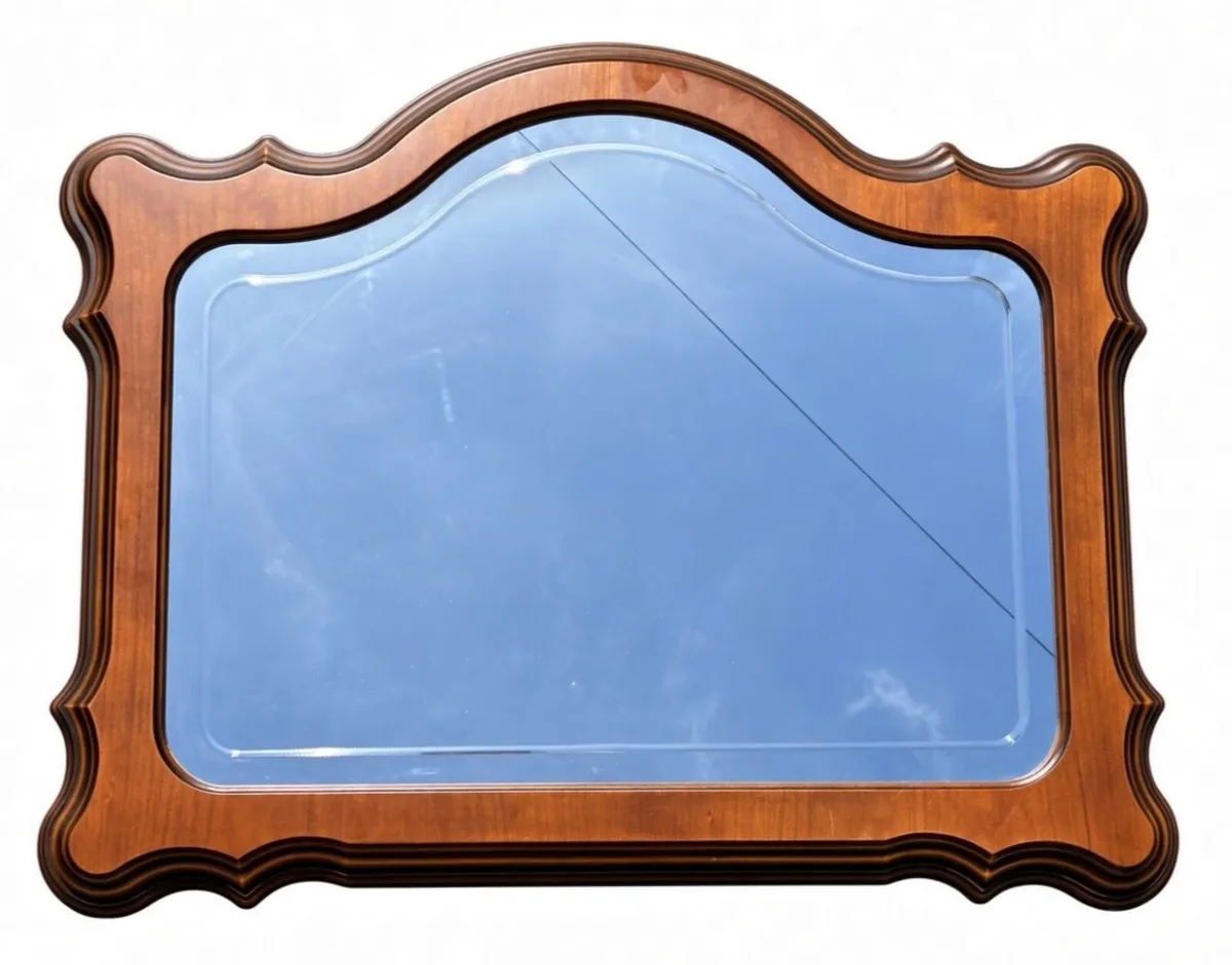 Rossmore Furniture  Scalloped Wooden  Mirror - Image 1