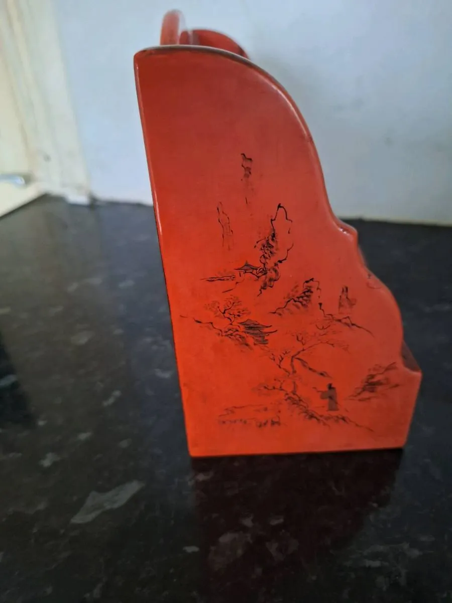 Small oriental letter rack see size - Image 4