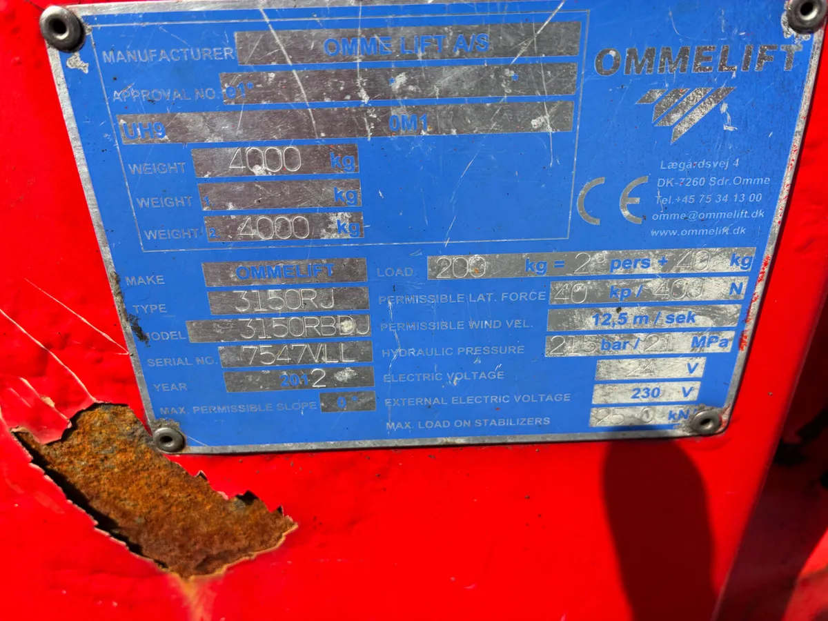 OMME 3150 SPIDER LIFT - Image 4