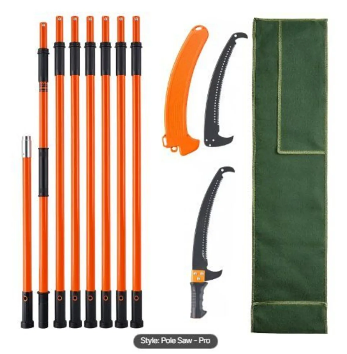 Manual Pole Saw, 2.2 - 8.2 m Extendable Tree - Image 1