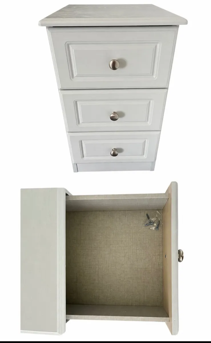 Bedside Locker: Light Grey