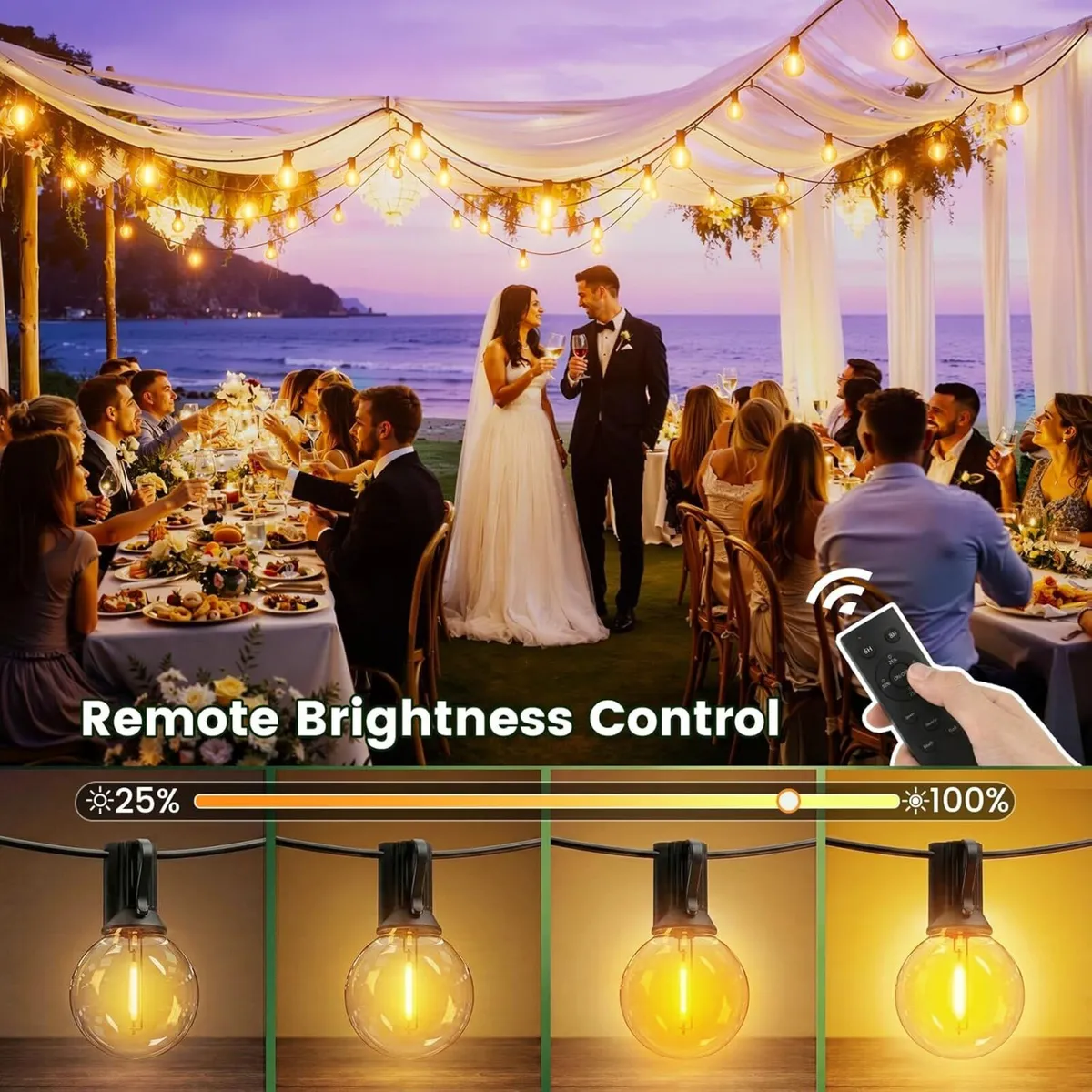 Outdoor Garden Lights Mains Powered 80FT 24m - Image 4