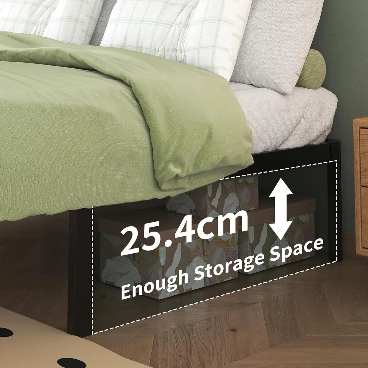 Bed Frame with Rounded Corners 30.5CM High - Image 3