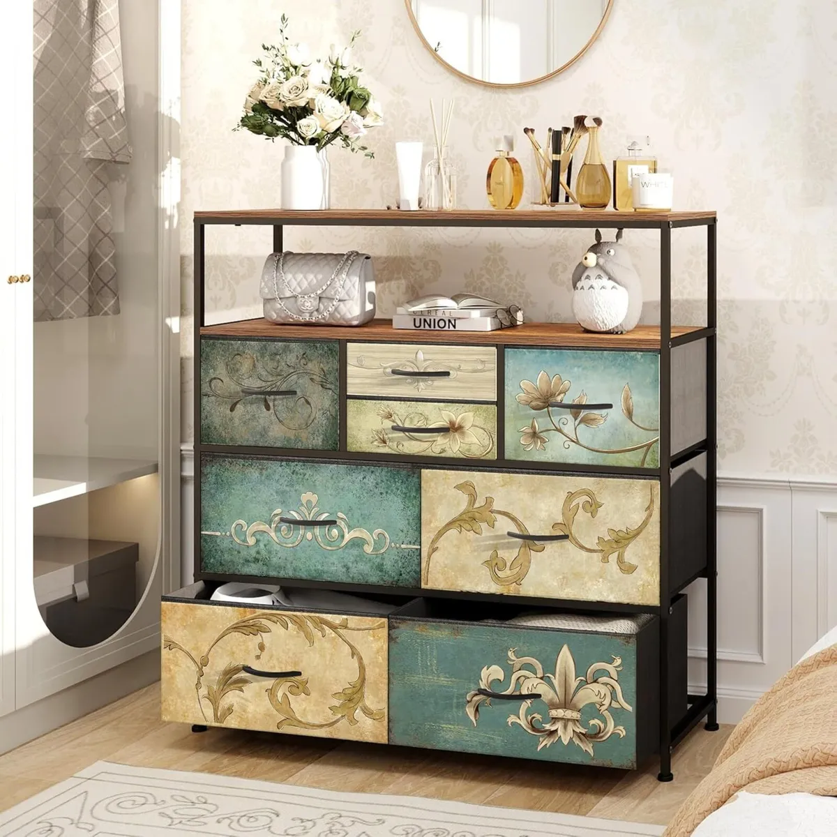Chest of Drawers with Open Shelf Dresser - Image 4