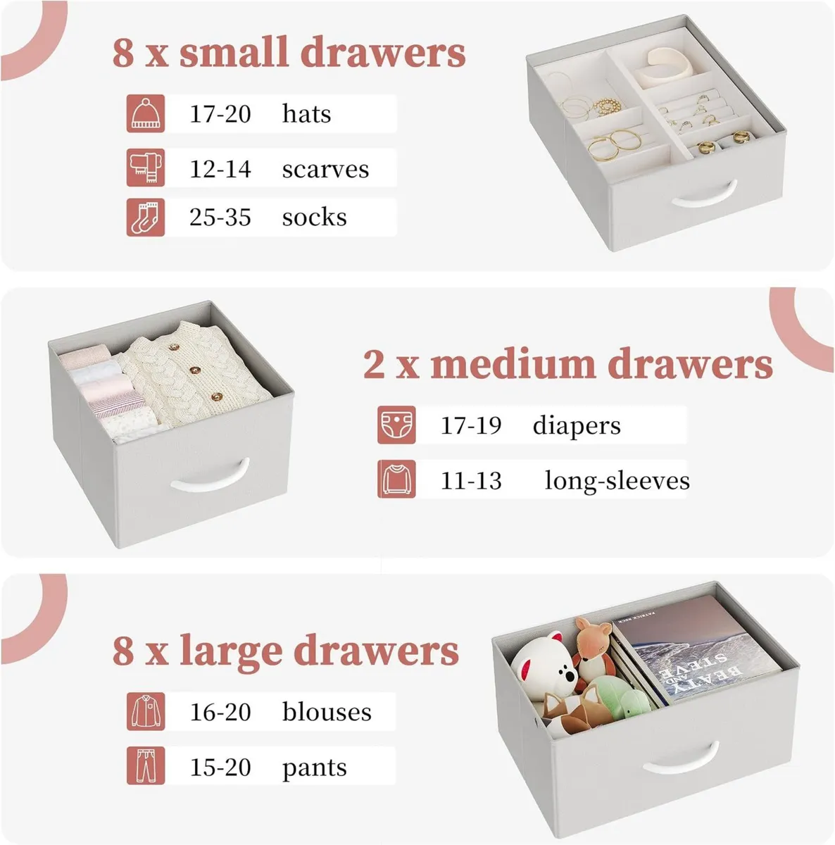 Chest of Drawers with 18 Dressers Chests - Image 4
