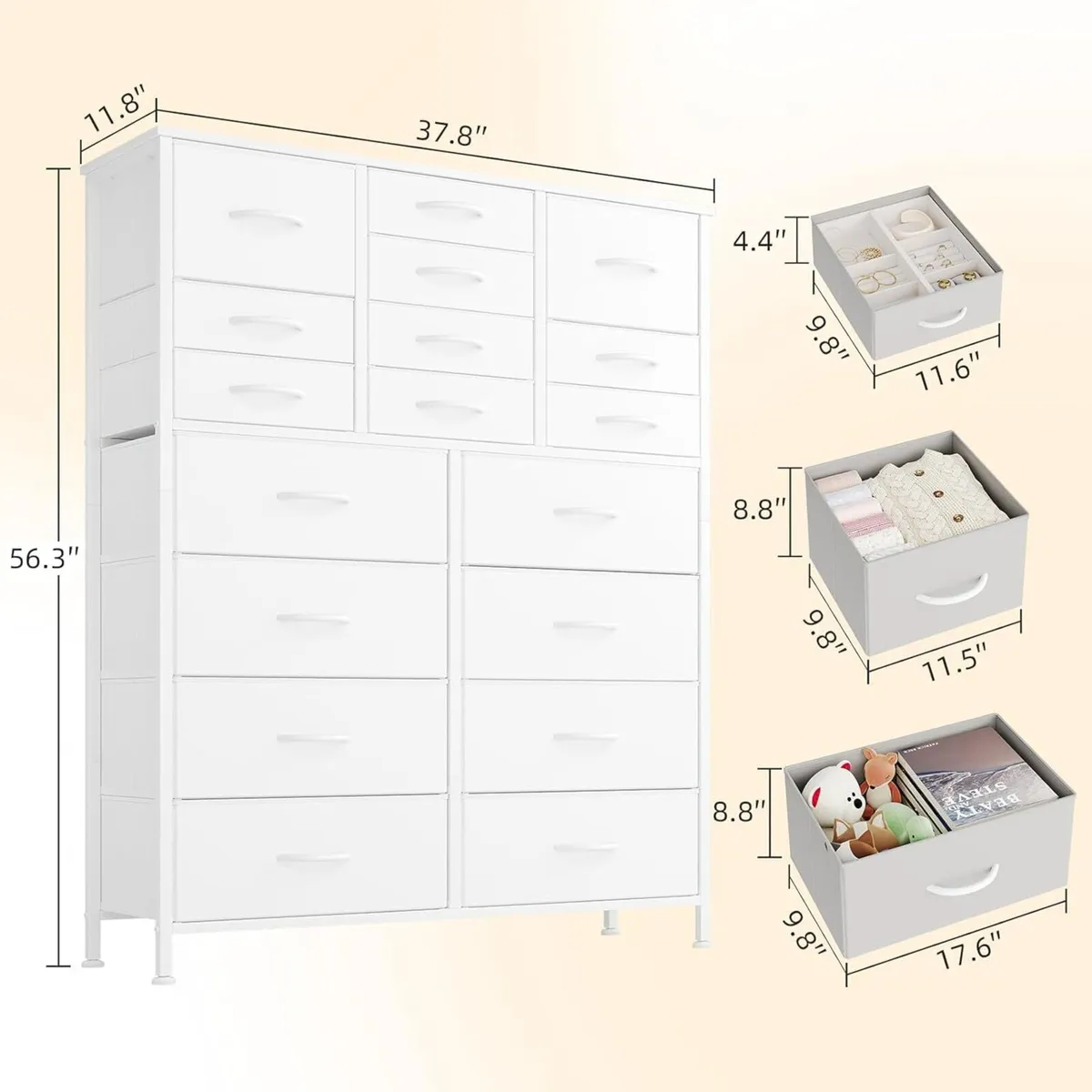 Chest of Drawers with 18 Dressers Chests - Image 3