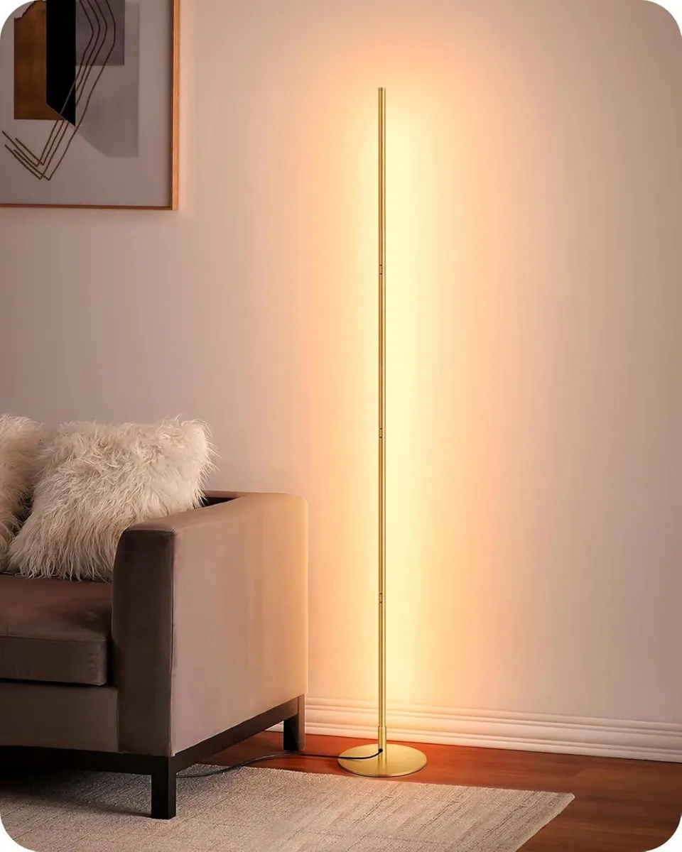 LED Floor Lamp Minimalist Dimmable 3000K Standing - Image 1