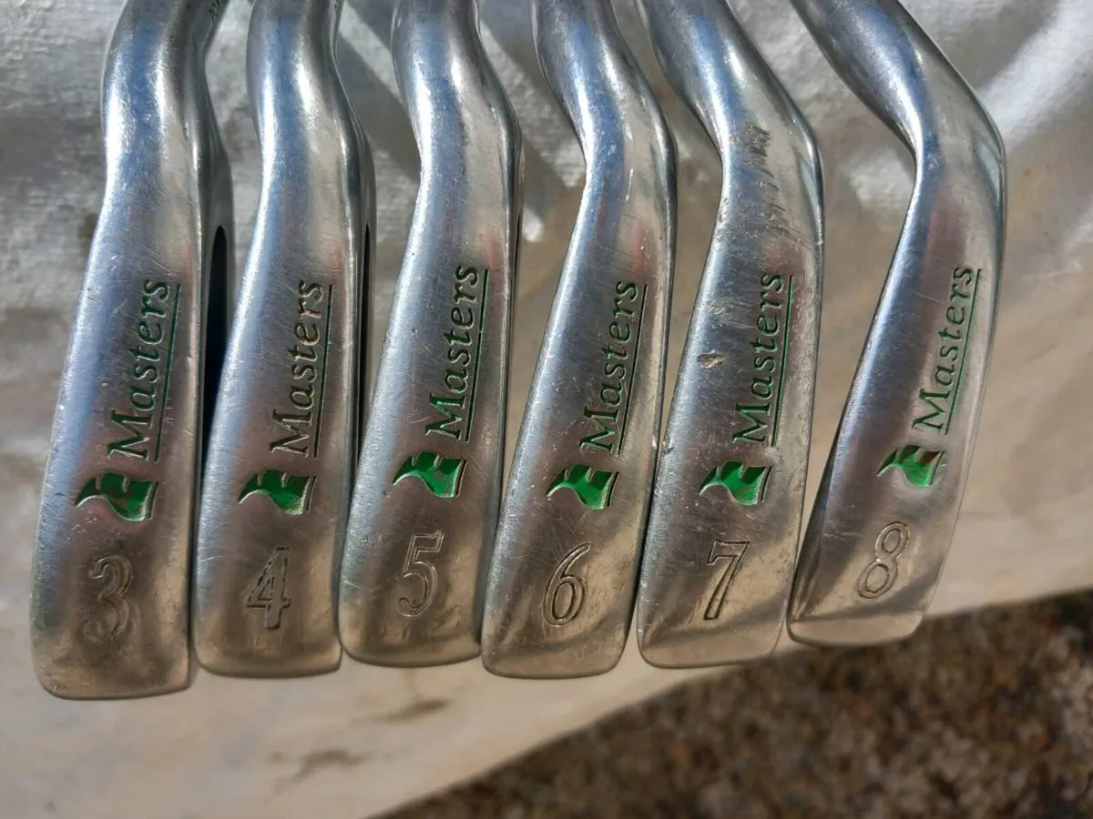 Masters golf irons.  Right handed clubs - Image 1