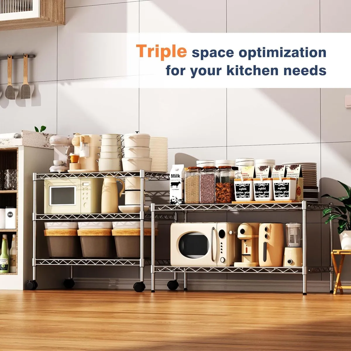 2-Tier Heavy Duty Shelving Unit x18"x19.5 Height - Image 4