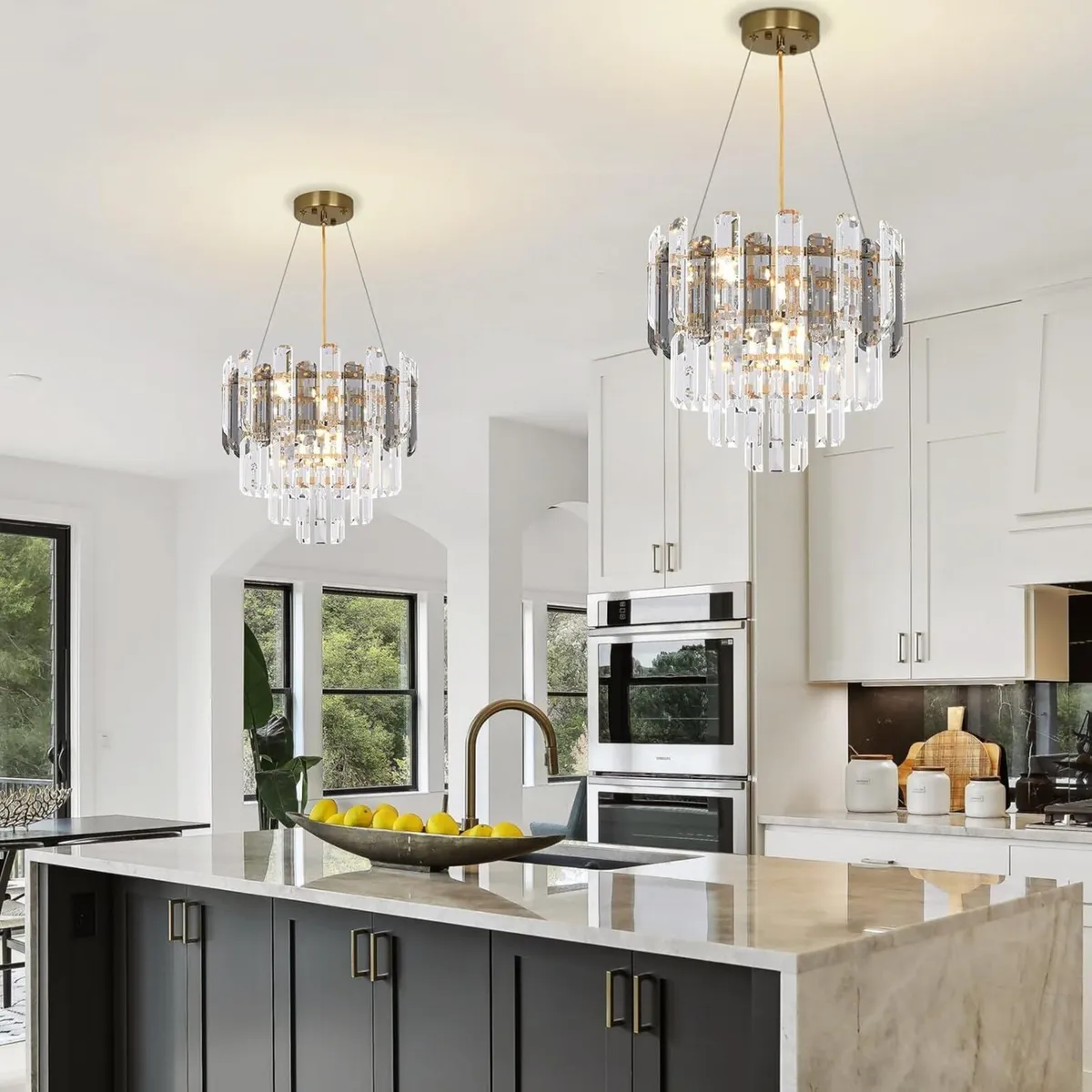 Luxury Crystal Modern Chandelier Round Pendant - Image 2