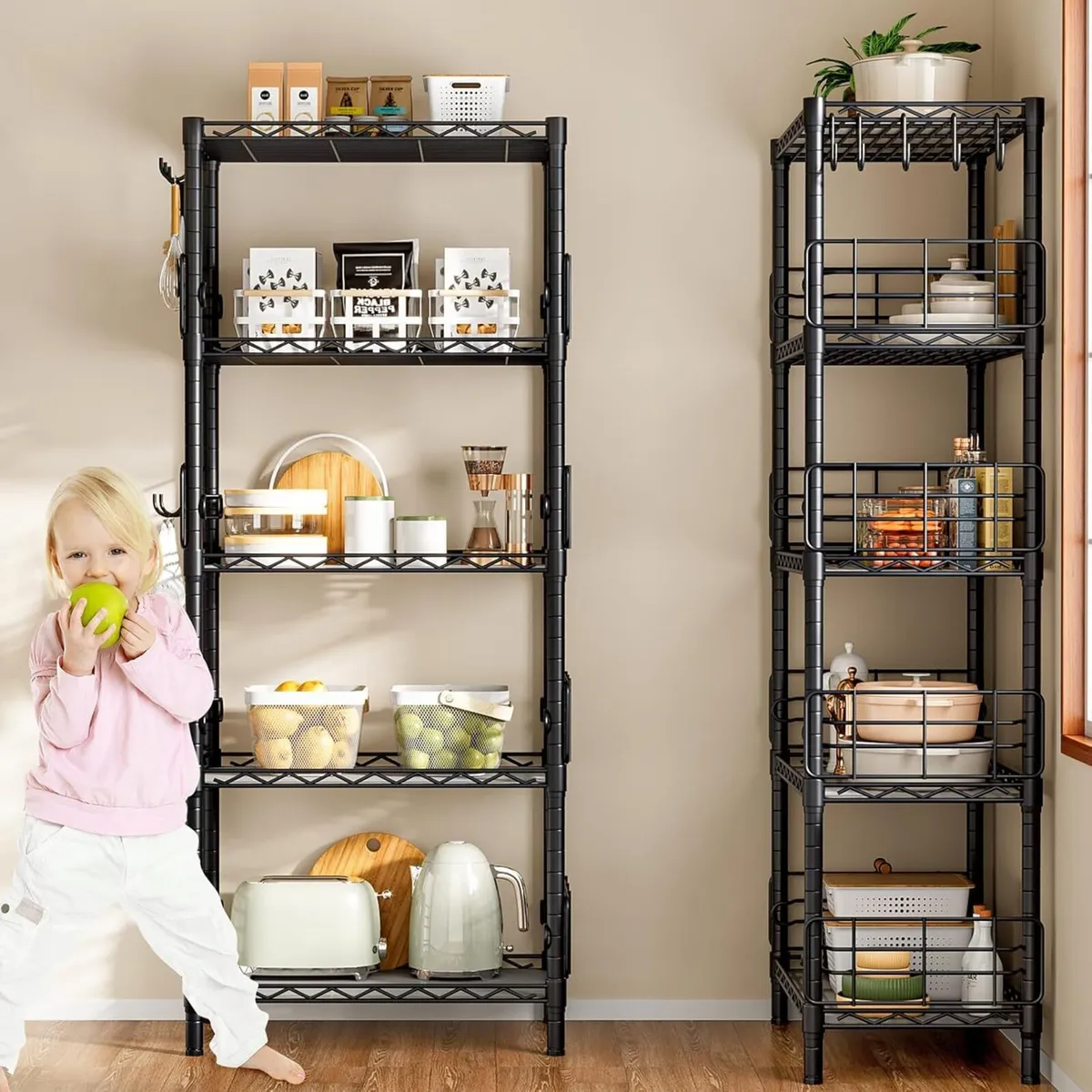5-Shelf Shelving Unit with Height Adjustable - Image 4