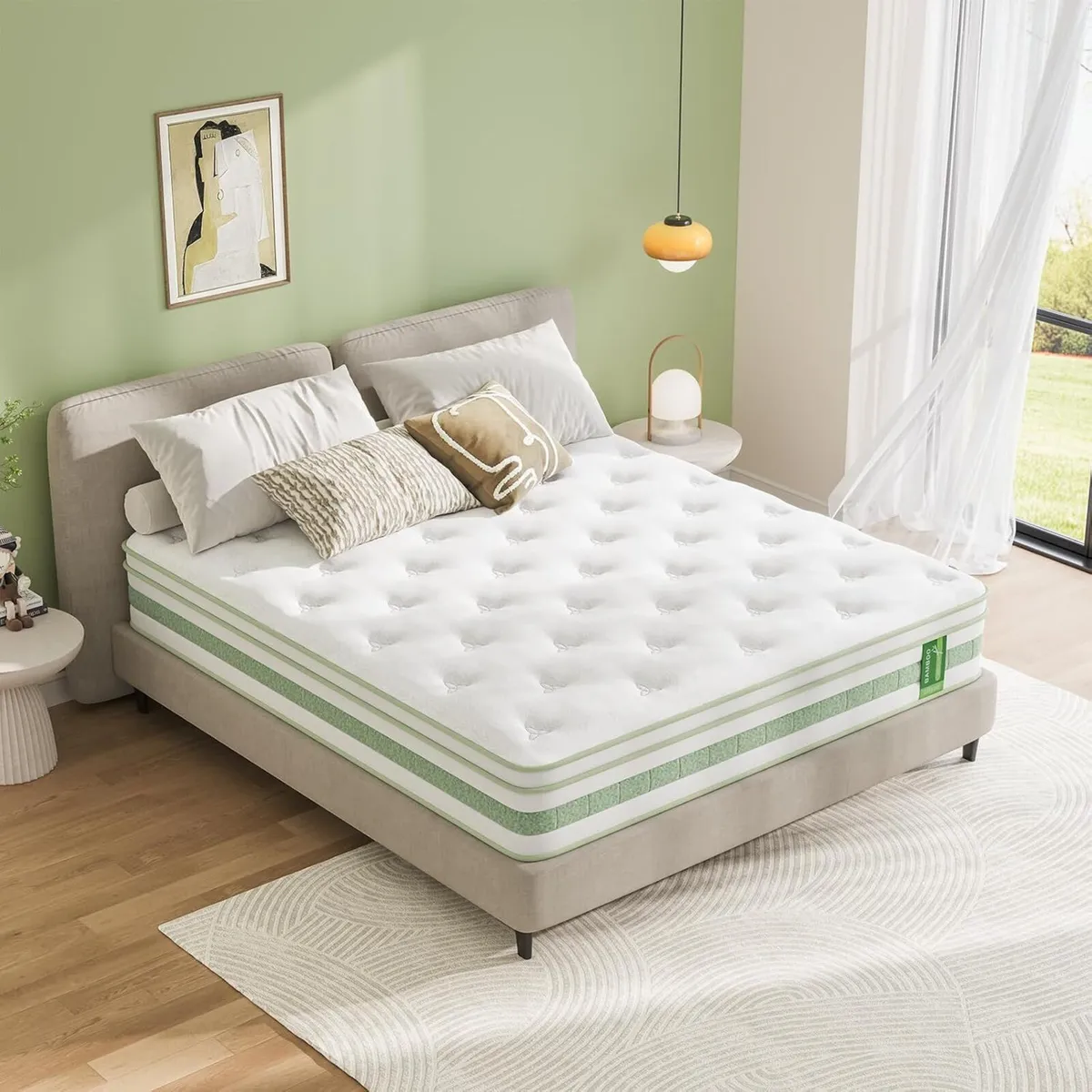 Mattress Memory Foam Pocket Sprung Hybrid Medium - Image 2