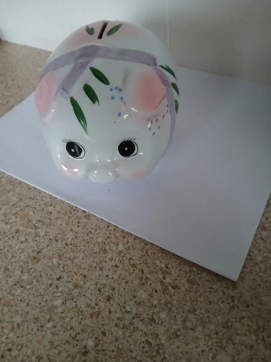 1970's Ceramic Piggy Bank - Image 1