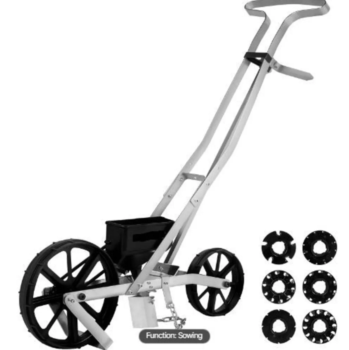Garden Seeder, Metal Precision Garden Push Seeder - Image 4