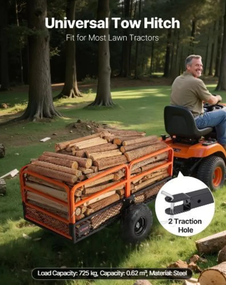 Garden Utility Trailer, 22 Cu. Ft. & 725 kg - Image 3