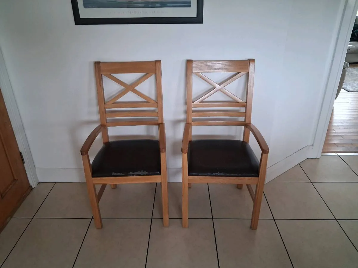 Carvar Chair Faux Leather with choice of upholstry - Image 1