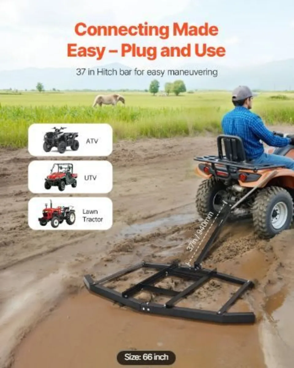 Drag Harrow, 66" Width Tow Behind Drag Harrow - Image 4