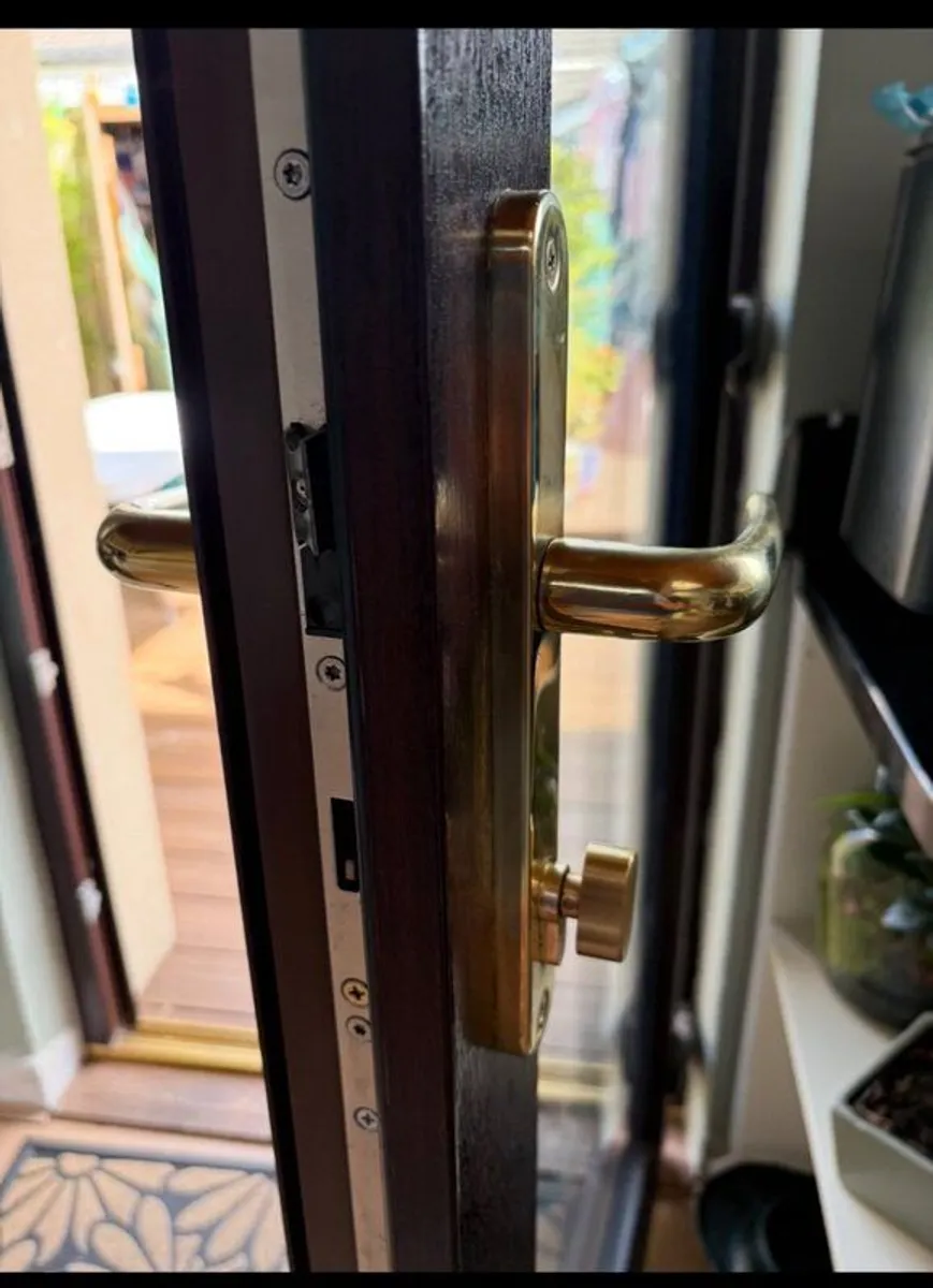 Rosewood PVC Double Glazed Back Door - Image 2