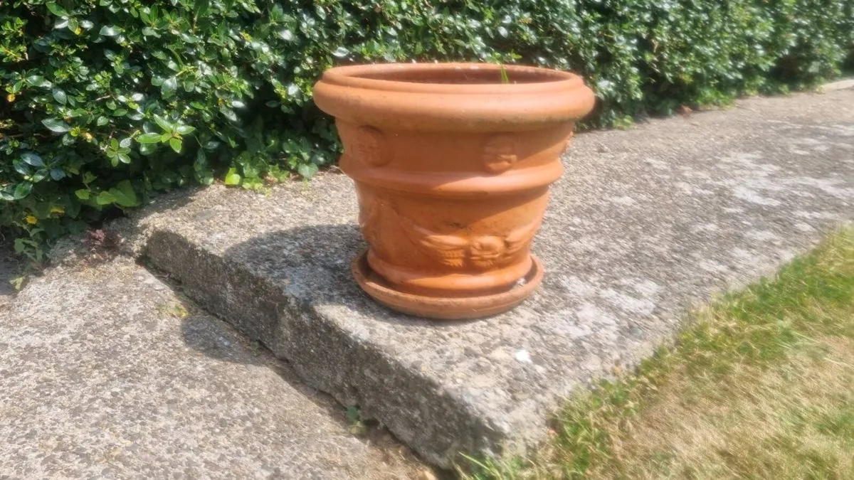 Vintage Terracotta Large Garden Pot - Image 1