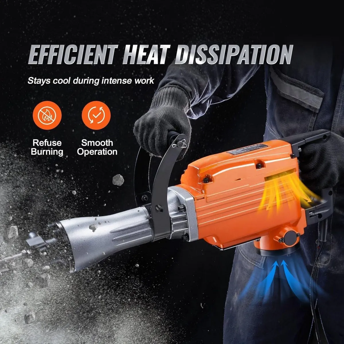 Demolition Jack Hammer 2200W Concrete Breaker - Image 4
