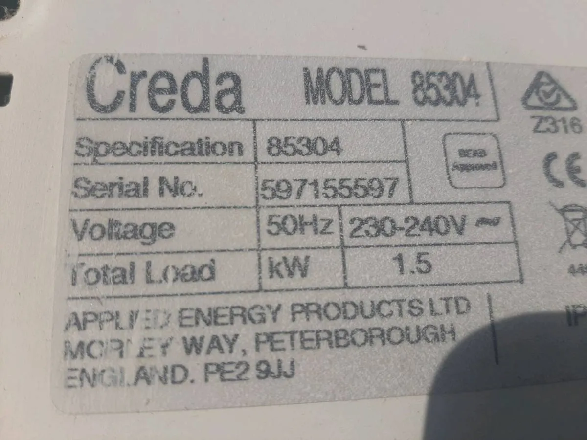Creda wall heaters - Image 2