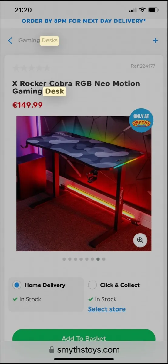 Gaming table and chair - Image 1