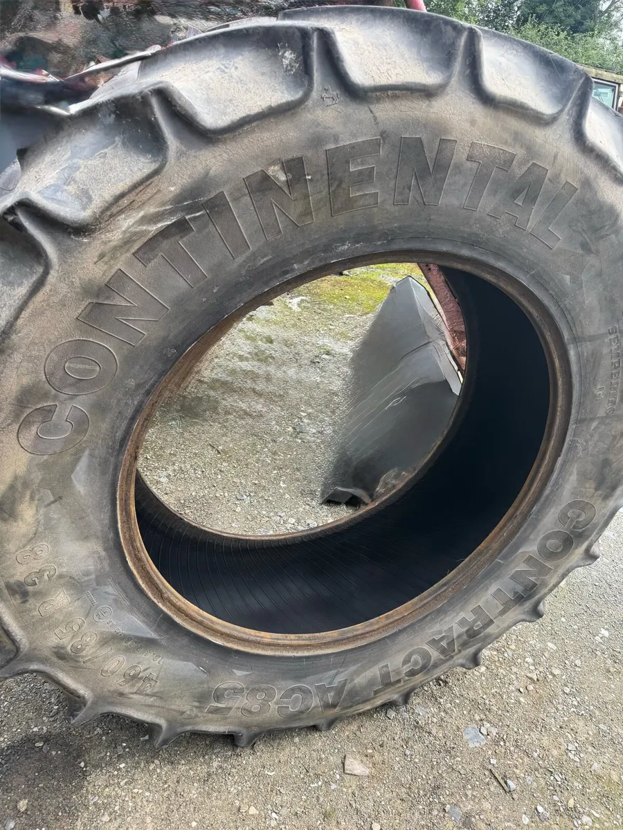 2 Rear 38” Continental tractor tyres - Image 2