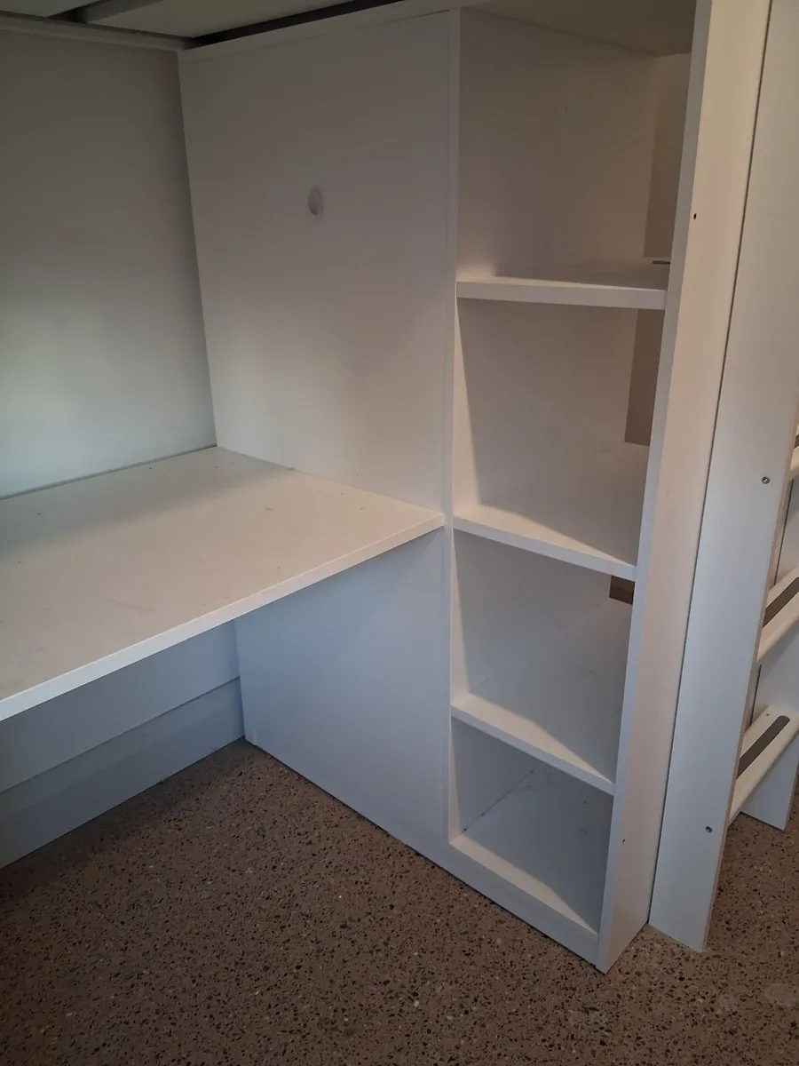 Child's Loft Bed with desk and storage - Image 2