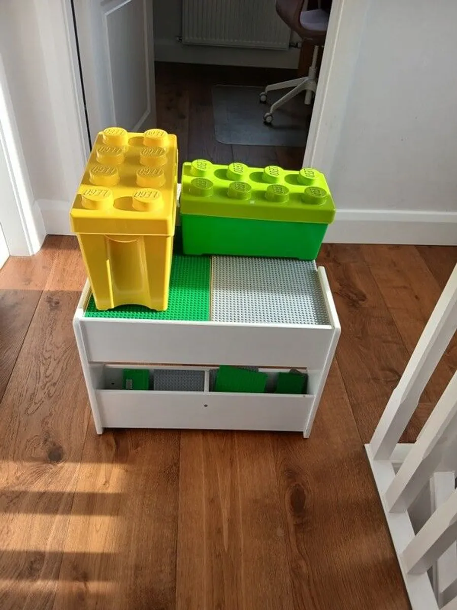 Lego Table and Lego - Image 1