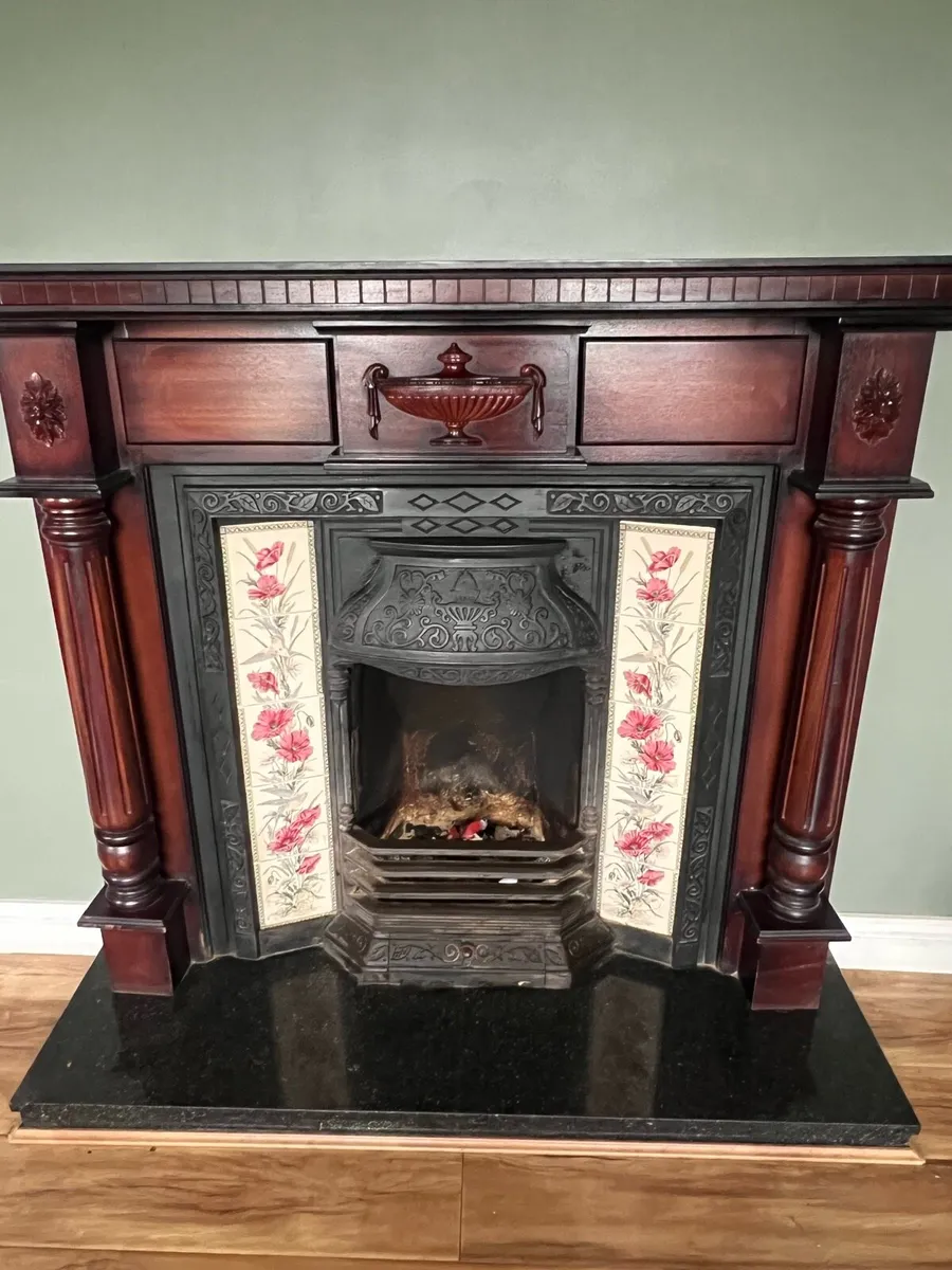 Wrought iron fire place
