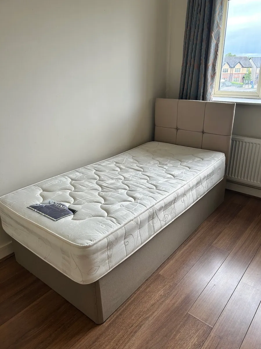 Single bed (base, mattress & headboard) - Image 2