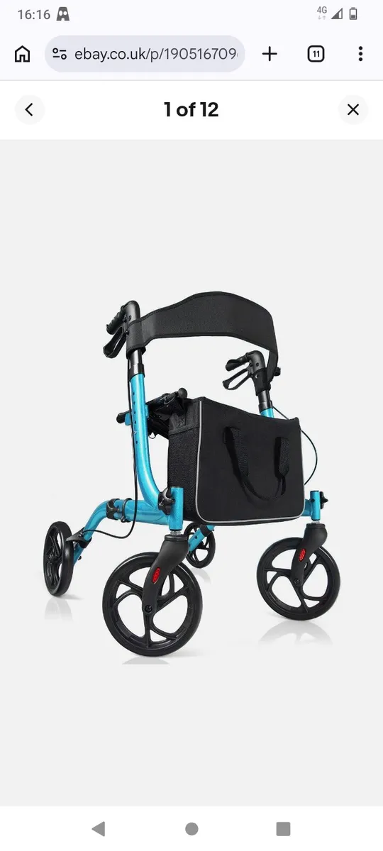 New can post Folding Aluminium Mobility Aid Rollat - Image 1