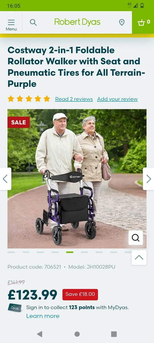 Can post 2-in-1 Foldable Rollator Walker - Image 4