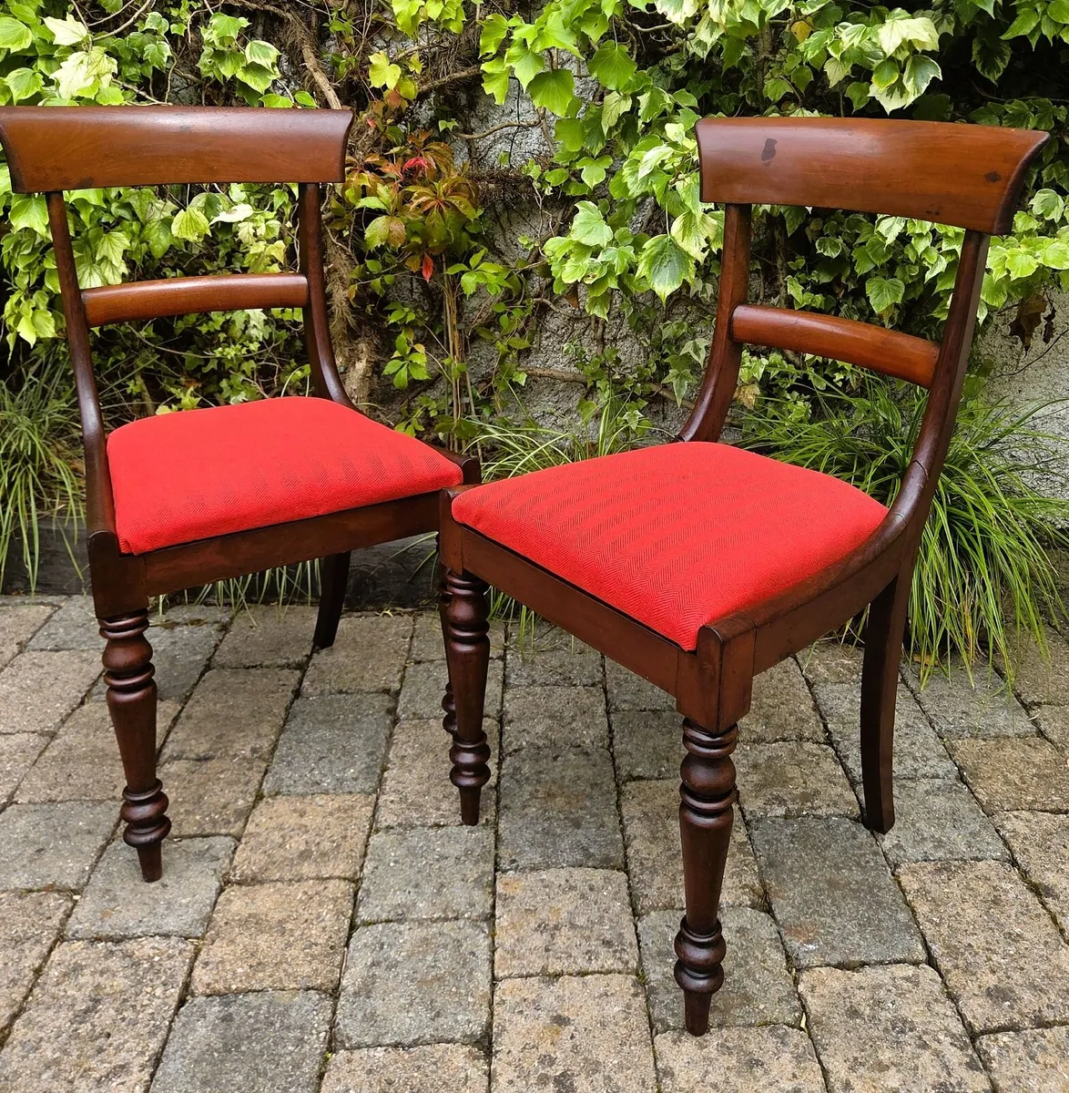 Pair of Victorian Bar Back Chairs- Circa 1860 - Image 1
