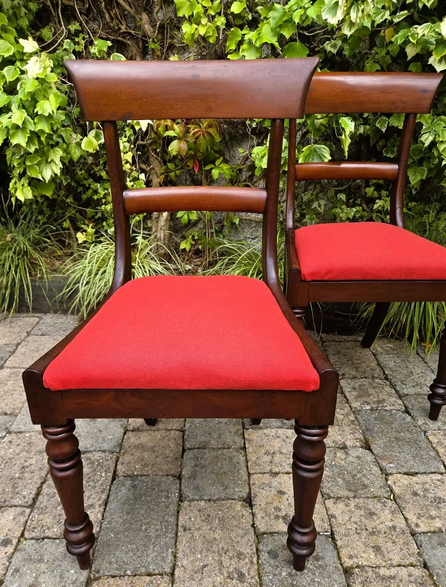 Pair of Victorian Bar Back Chairs- Circa 1860 - Image 3