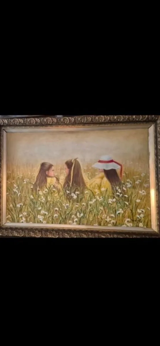 Oil on board painting - Image 1