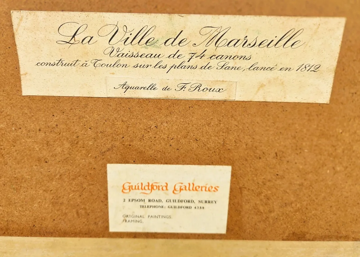 Antique French Nautical Pictures x 3 - Image 2