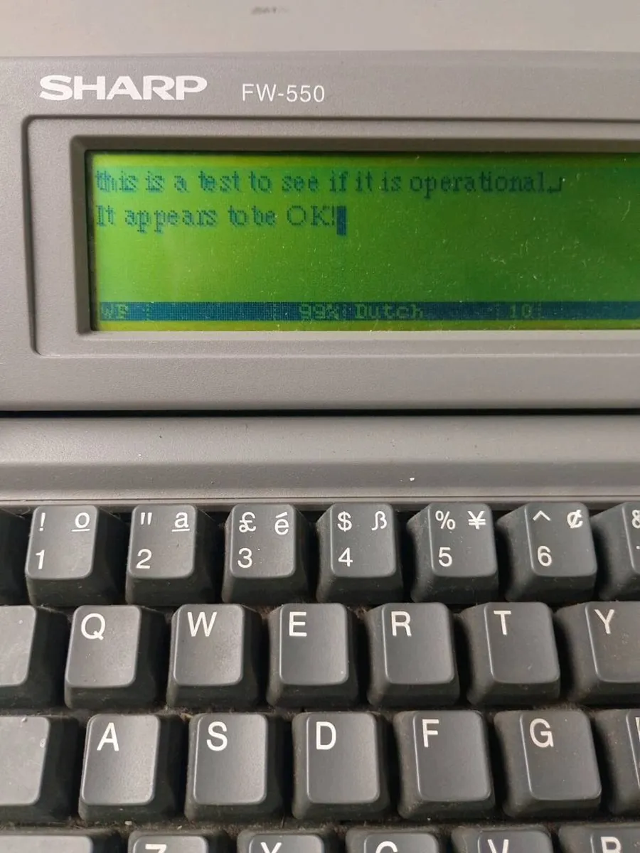Sharp FW-500 font writer word processor - Image 1