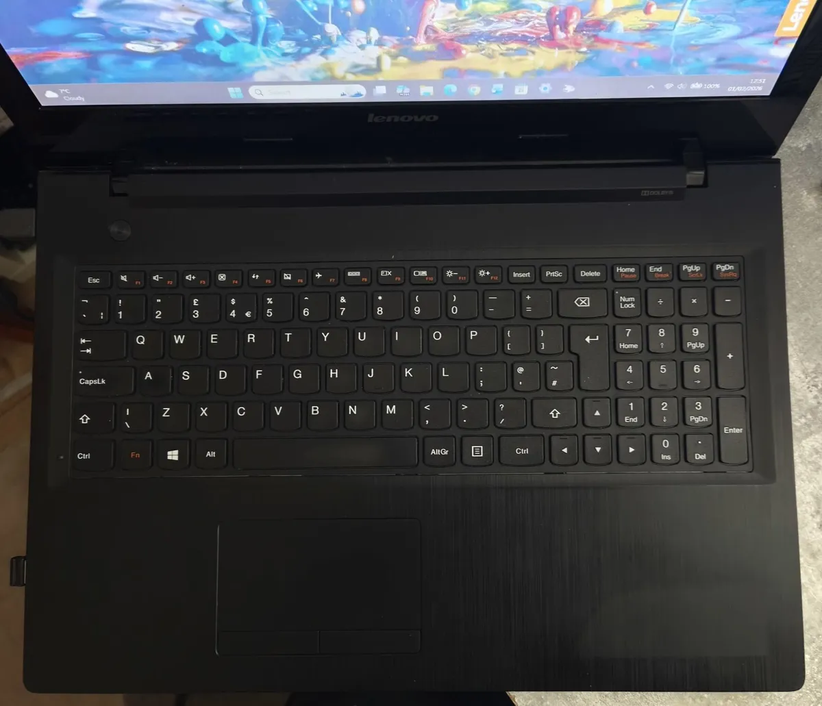 Silver Lenovo 15,6" Windows 11 Laptop - Image 2