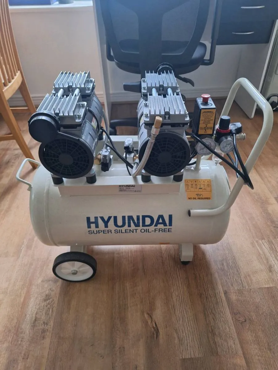 Hyundai 50L Oil Free Air Compressor - Image 1